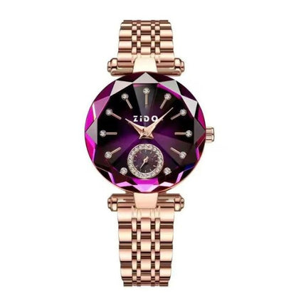 UTHAI-reloj ligero de lujo para mujer, banda de acero, gama alta, temperamento versátil, resistente al agua